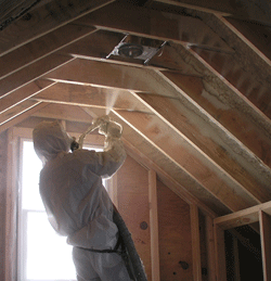  OH attic spray foam insulation